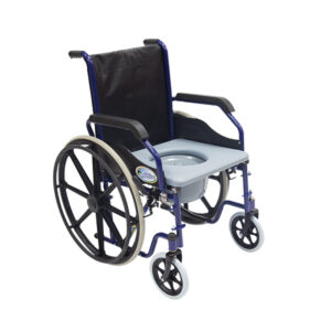 Silla de Ruedas con Cómodo Integrado - Brazos Flip-Up y Descansapies Abatibles