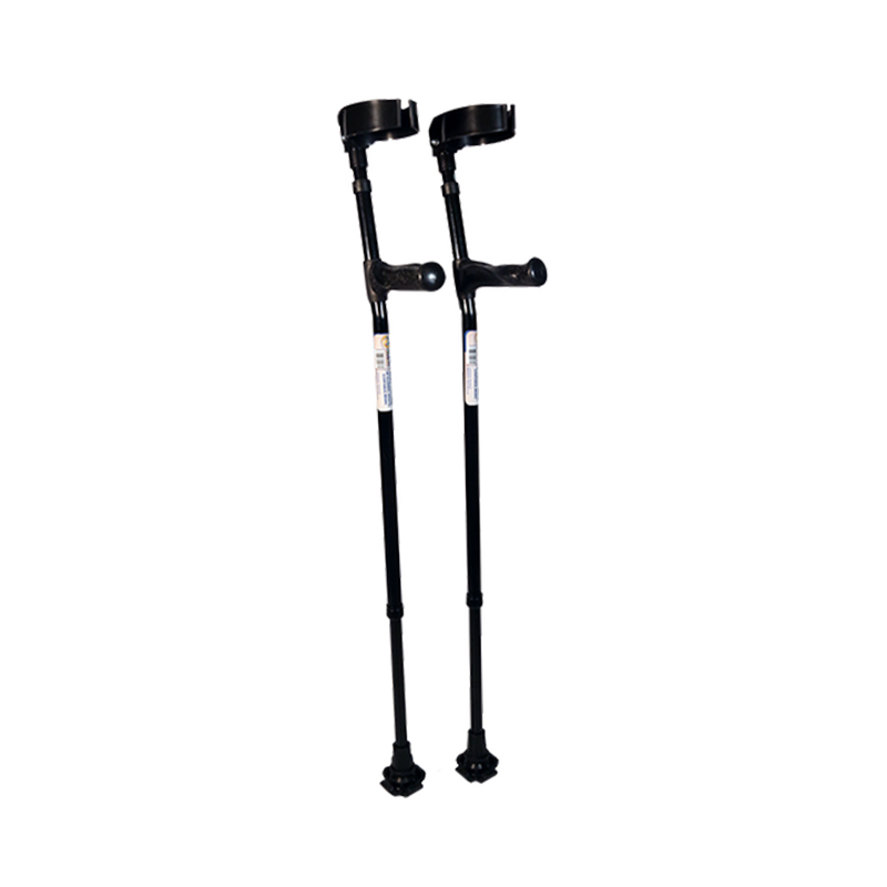 Muleta Canadienses de Aluminio - Adulto - Negra