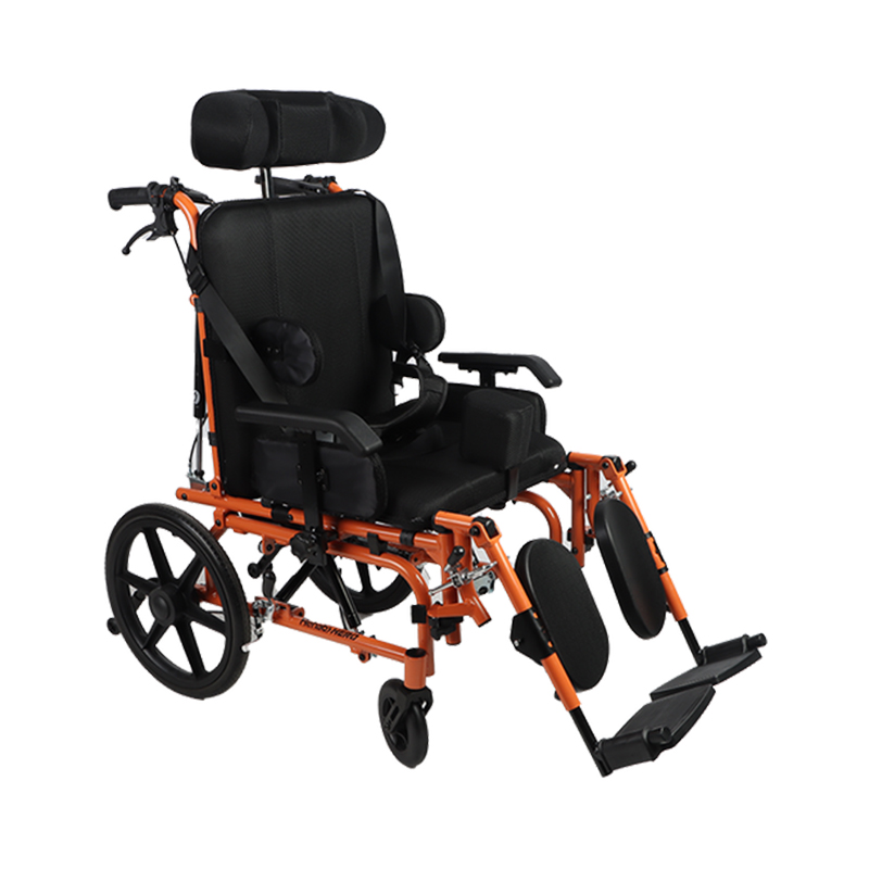 Silla de Ruedas ReHab Hero PCI de Aluminio - 14 pulgadas - Naranja