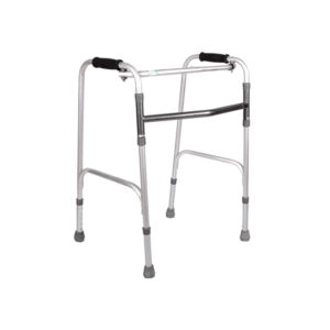 Andadera de Aluminio Recíproca Plegable - Gris