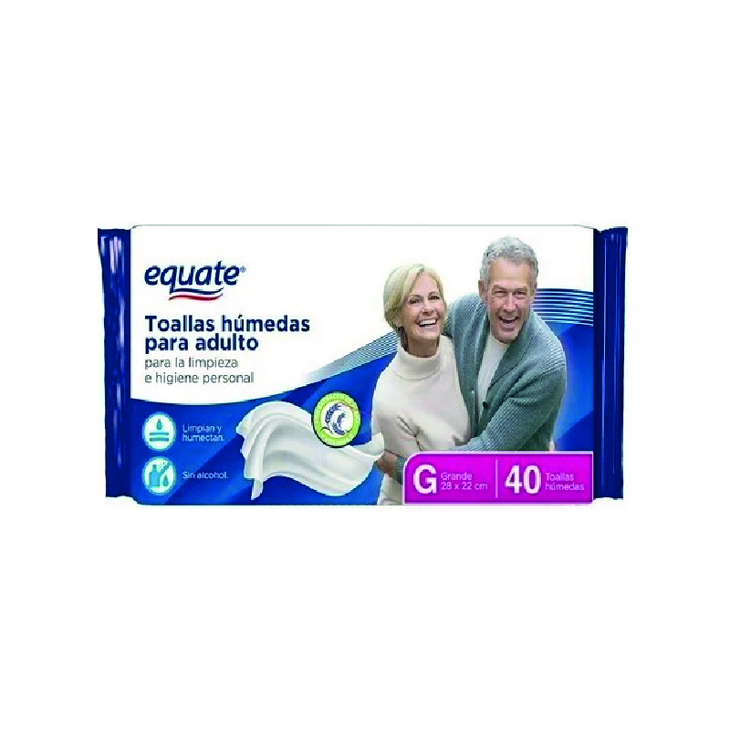 Toallitas Húmedas para Adulto EQUATE
